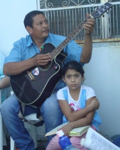 Father Dago with daughter