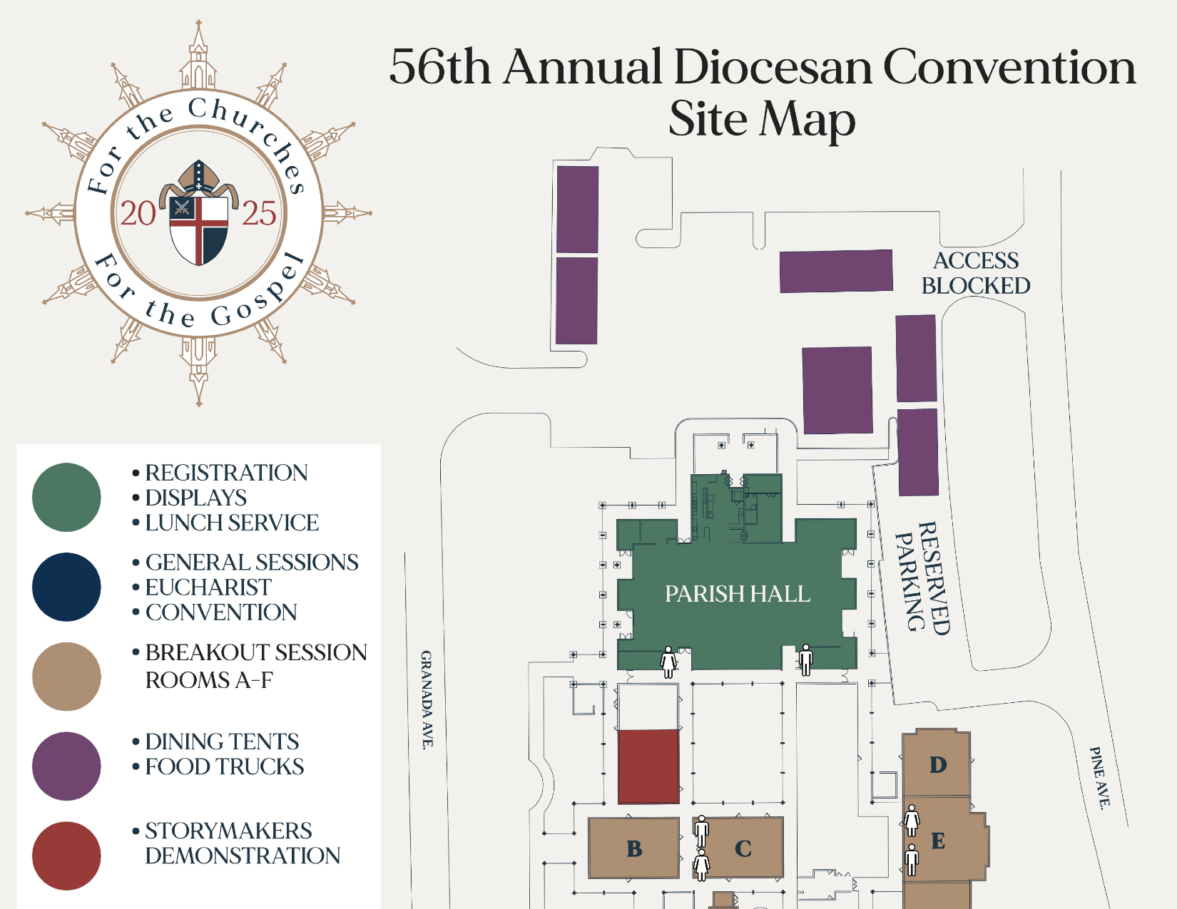 56th Annual Diocesan Convention Site Map_Short