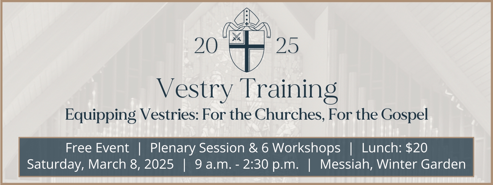 2025 Vestry Training Banner